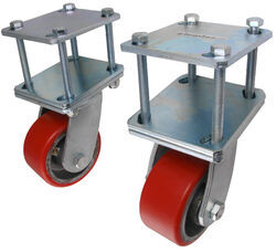 Skid Wheels To Protect Rv From Dragging On Driveway With Steep Ultra Fab Rotating Hitch Mounted Skid Wheels For Rvs Up To 30 Long