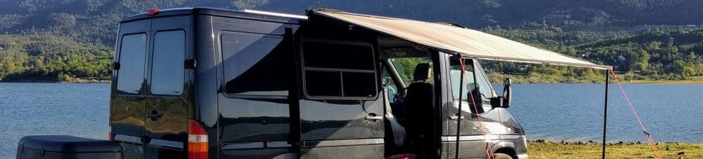 Van with Awning