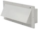 Ventline Exterior Wall Vent for RV Range Hood - 1" Collar - Nu-Tru White