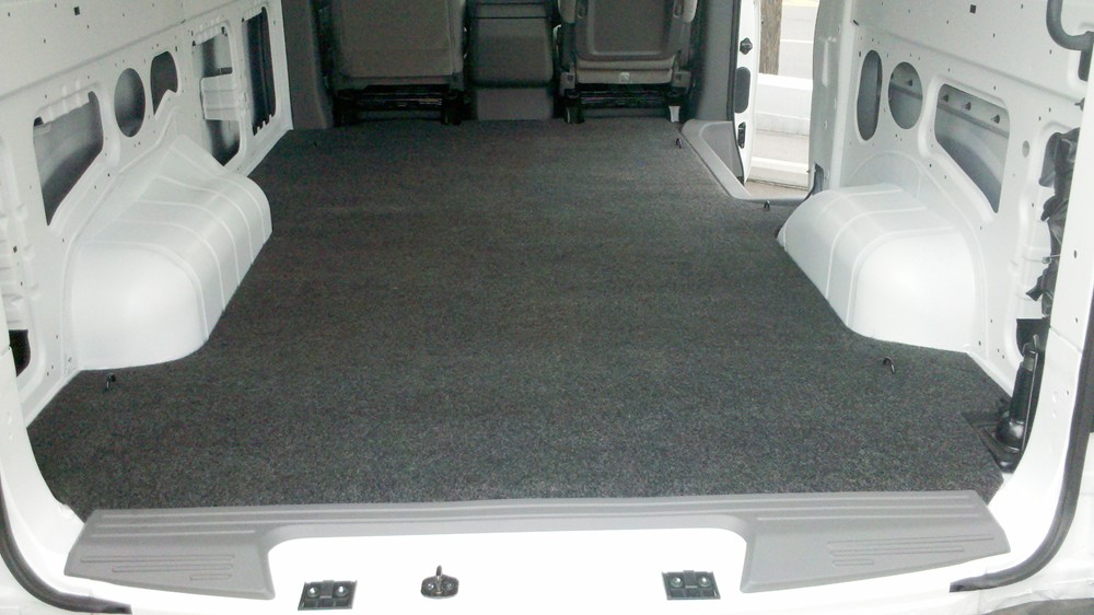 Vanrug Custom Floor Mat For Cargo Vans Charcoal Gray Carpet