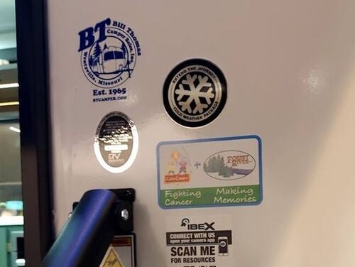 Winter-Package Snowflake Sticker on RV