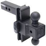 Weigh Safe 180 Pro Hitch 2-Ball Mount for 2" Hitch - 6" Drop/7" Rise - 22K - Steel
