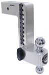 Weigh Safe 180 Hitch 2-Ball Mount for 3" Hitch - 10" Drop/11" Rise - 21K - Aluminum