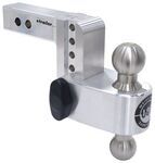 Weigh Safe 180 Hitch 2-Ball Mount for 2" Hitch - 4" Drop/5" Rise - 12.5K - Aluminum