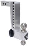 Weigh Safe 180 Hitch 2-Ball Mount for 2" Hitch - 10" Drop/11" Rise - 12.5K - Aluminum