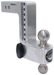 Weigh Safe 180 Hitch 2-Ball Mount for 2.5" Hitch - 8" Drop/9" Rise - 18.5K - Aluminum