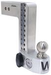 Weigh Safe Hitch w/ Built-In Scale for 3" Hitch, 10" Drop11" Rise, 21K, Aluminum