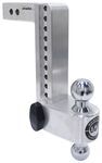 Weigh Safe 180 Hitch 2-Ball Mount for 2" Hitch - 10" Drop/11" Rise - 12.5K - Aluminum
