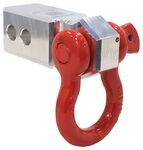 Weigh Safe Hard Shackle - Aluminum - Hard Steel Shackle w/ Red Cerakote Finish - 2" Shank