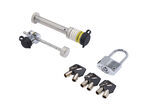 Weigh Safe Lock Set - Locking Hitch Pin, Adjustable Coupler Latch Lock, and Padlock