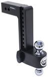 Weigh Safe 180 Hitch 2-Ball Mount for 2.5" Hitch, 10" Drop/11" Rise, 18.5K, Cerakote