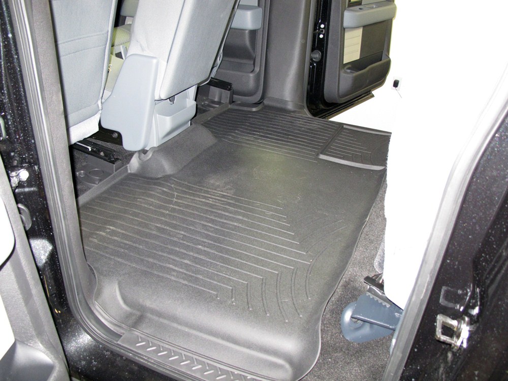 Weathertech 2nd Row Rear Auto Floor Mat Black Weathertech Floor