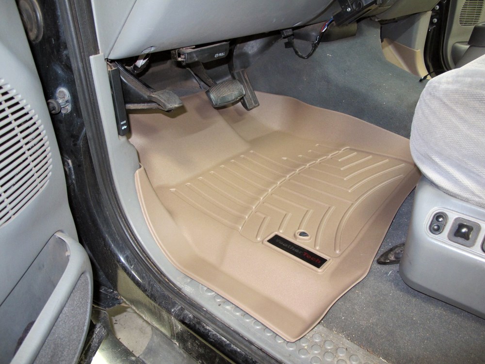 2001 Ford Excursion WeatherTech Front Auto Floor Mats - Tan