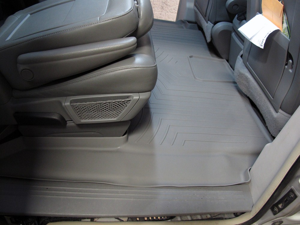 Weathertech 2nd And 3rd Row Rear Auto Floor Mat Gray Weathertech