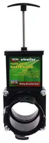 Valterra-Waste-Valve-for-RV-Black-Water-Tank-Twist-On-3"-Bayonet-Hooks-to-3"-Lug