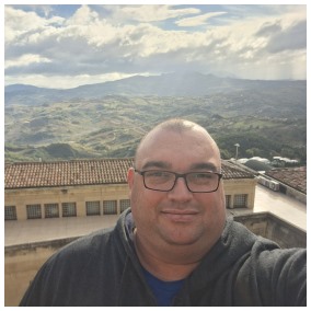 Steven in the mountains.