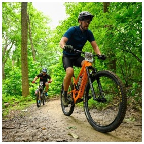 Zach mountain biking. 