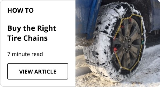 How to Buy the Right Tire Chains article.
