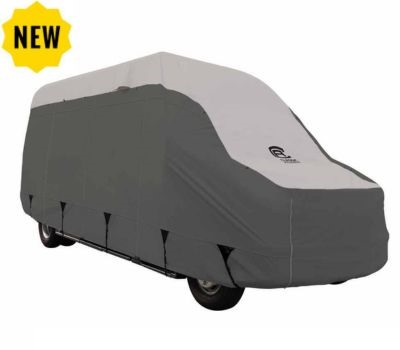 Classic Accessories ProTop4 RV Cover for Class B Camper Vans in Gray.