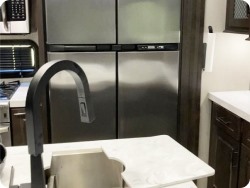 rv kitchen counter and sink.