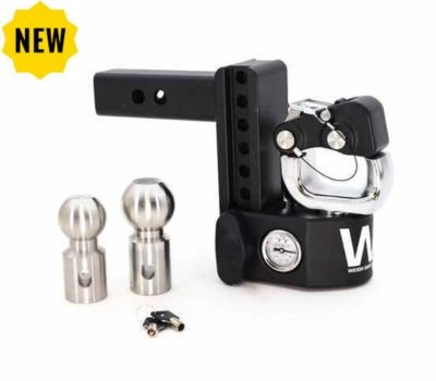 Weigh Safe Pintle Hitch w/ Built-In Scale w/ Balls for 3" Hitch.